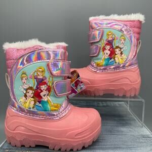 NEW Amazon Essential Girl’s Princess Snow Boots Pink Size 8